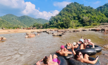River Tubing & Slide Waterfall